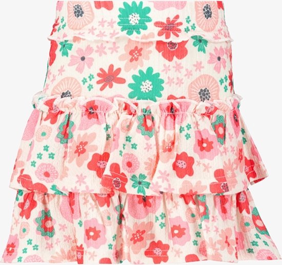 TwoDay meisjes rok roze met bloemenprint - Maat 92