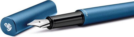 Pelikan Ineo - vulpen - Ocean Blue - blauw - in metalen etui