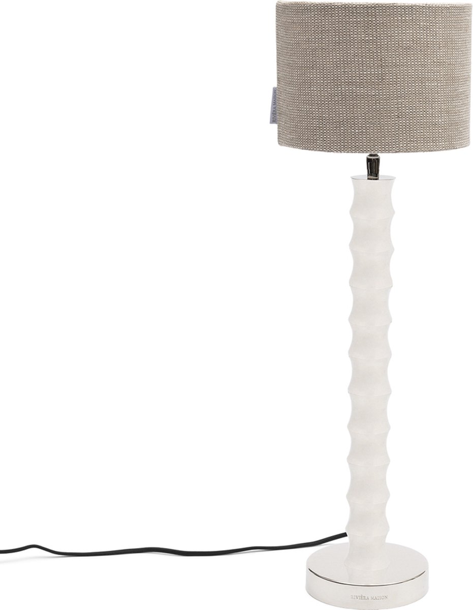 Riviera Maison Lampenkap Beige linnen dia 30 cm E27 Cylinder lampenkap voor staande lamp of tafellamp