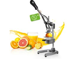 Lumaland roestvrijstalen citruspers | Hoogwaardige, zeer stille, handbediende citruspers