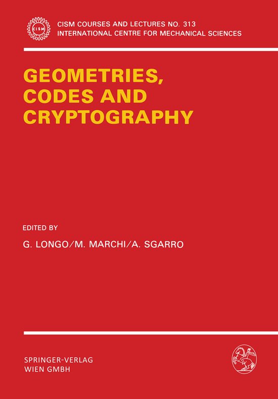 Geometries, Codes and Cryptography - cover