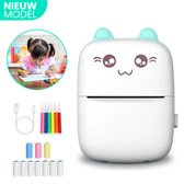 YE® Fotoprinter voor Smartphone Pro 2024 - Mini Foto Printer - Pocket Printer - Sticker Printer - Mobiele Fotoprinter - Wifi Printer - Draadloze Printer - Blauw