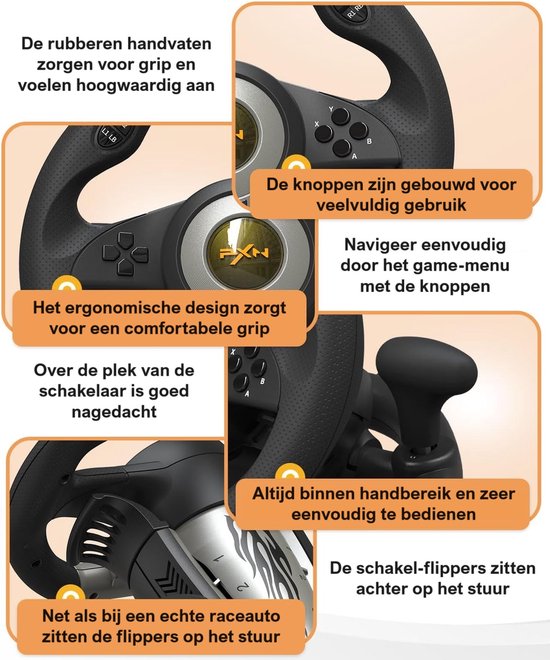 Gedetailleerde close-ups van een zwart racefietsstuur met ergonomisch ontwerp, rubberen handvatten, knoppen, flippers en versnellingspook.