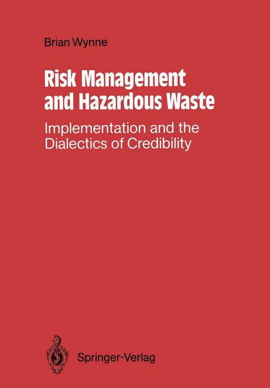 Risk Management and Hazardous Waste - cover