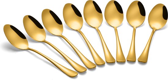 Evanda Rose Gold Dinerlepel 12 stuks, Roségoud Titanium Plating Roestvrij Staal 18,5 cm Lepel, Dessertlepel, Dinerlepel, Soeplepel, Makkelijk schoon te maken, Vaatwasmachinebestendig Evanda Rose Gold Dinerlepel 12 stuks, Roségoud Titanium Plating Roestvrij Staal 18,5 cm Lepel, Dessertlepel, Dinerlepel, Soeplepel, Makkelijk schoon te maken, Vaatwasmachinebestendig