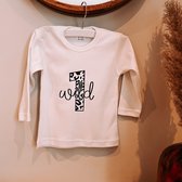 KLEINE FRUM - Wild one - eerste verjaardag - shirt - wit - maat 68 tot 92 - verjaardagsfeestje