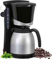 QProductz Koffiezetapparaat met Thermoskan - Koffiezetapparaat voor 10 Kopjes - Anti Drup - 1L - RVS