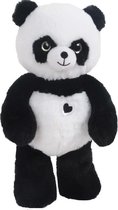 Knuffeldier Panda beer Bamboo - zachte pluche stof - wilde dieren knuffels - zwart/wit - 32 cm/25 cm