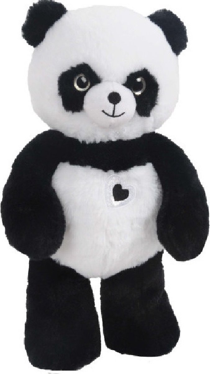 Sandy Knuffel Panda beer - pluche - dieren knuffels - 32 cm - wilde dieren knuffels