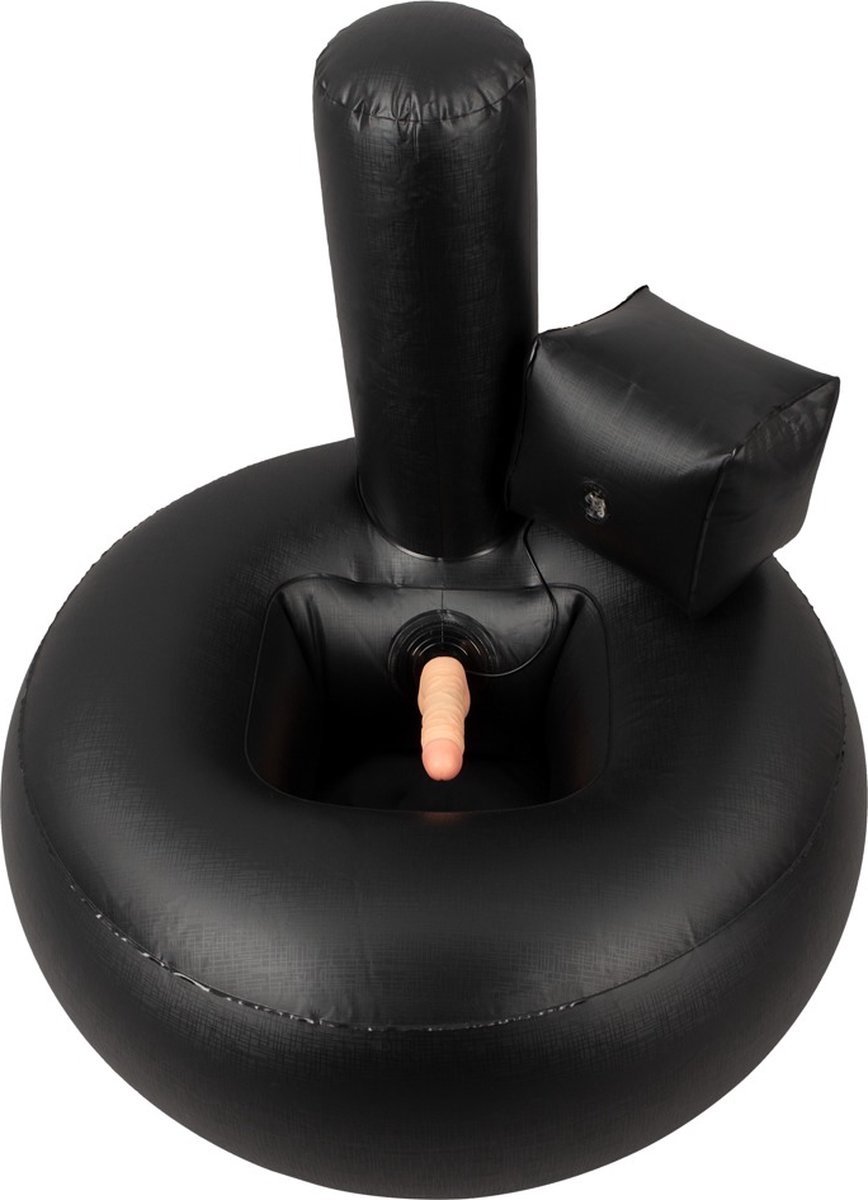 NMC Vibrating Lust Thruster Opblaasbaar Vibrator Luchtkussen - Snel Opblaasbaar Luchtkussen voor Seksritten - Geïntegreerd Flexibele Dildo Vibrator met 10 Vibratiestanden 31 x 34 cm