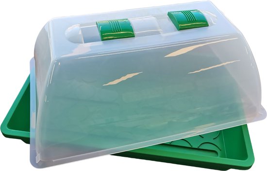 Rebedex Kweekkas UniGrow 38x25x21 - Deksel met ventilatie - 3 stuks