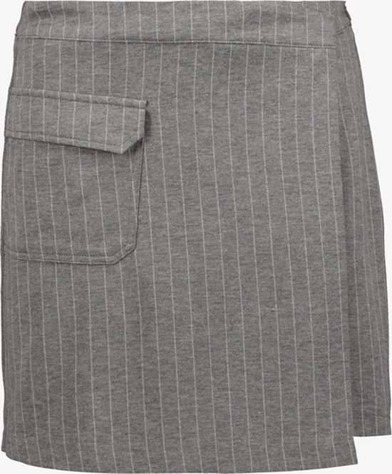Jupe-short pour femme TwoDay grise à fines rayures - Taille M - Jupe pantalon