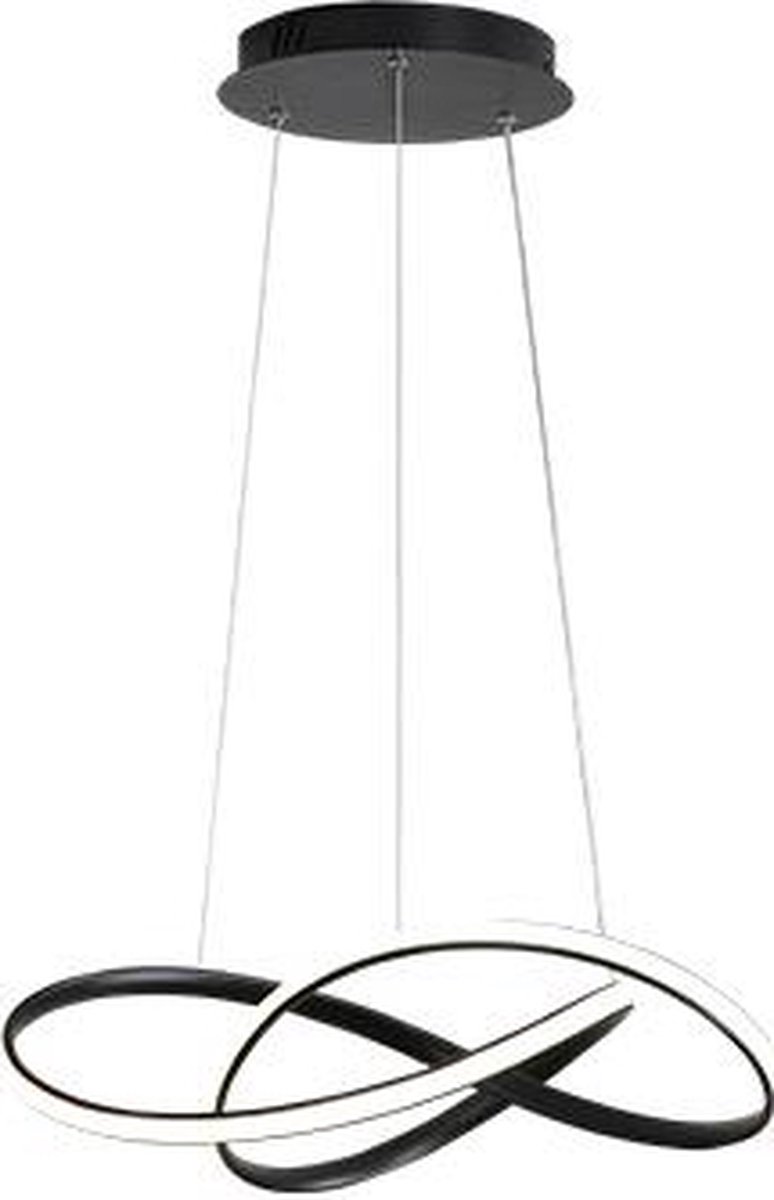 Moderne Hanglamp | Zwarte ring | Ø50cm | 4000K naturel wit
