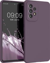 kwmobile telefoonhoesje geschikt voor Samsung Galaxy A53 5G - Hoesje met siliconen coating - Smartphone case in Bleke iris