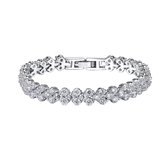 Bracelet Diamant - Or Wit 14 carats - Roman Lab Moissatnite -