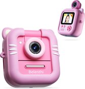 Belenthi Kindercamera met foto printer - Luxe fototoestel voor kinderen - Incl. papier rollen - Pocket printer - Mini printer -