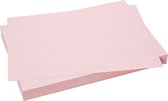 Gekleurd Karton, 50x70 cm, 270 gr, lichtroze, 10 vel/ 1 doos | Knutselpapier | Knutselkarton
