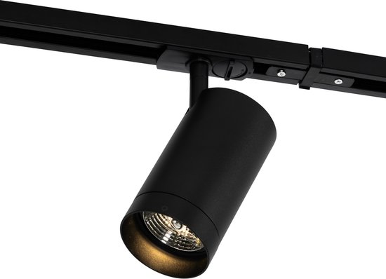 QAZQA jeana luxe - Moderne Spot railsysteem verlichting, railverlichting geschikt voor led - 5 lichts - L 285.8 cm - Zwart - Woonkamer | Slaapkamer | Keuken