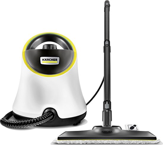 Kärcher SC 2 Deluxe Stoomreiniger – 3.2 bar – 1500 W – Oppvervlakteprestatie 75 m² – Reservoir 1 l – Vloerreinigingsset EasyFix – LED Ring