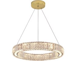 TooLight Gouden kristallen hanglamp - verstelbare hoogte - 50 x 100 cm