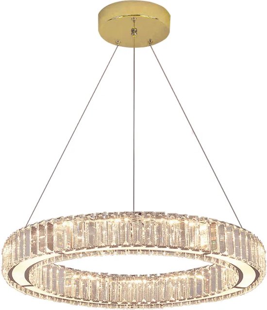 Lampe suspendue en cristal TooLight APP1079-CP - 50 x 100 cm - Or