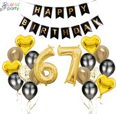 XXL party ® Ballon aluminium numéro 67 - XXL numéro 6 et