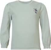 Noppies Girls Tee Eudora long sleeve Meisjes T-shirt - Slate Gray - Maat 98