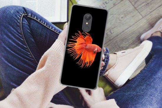 Coque Xiaomi Redmi 5 - Poisson - Animaux Sauvages - Zwart - Coque de Téléphone en Siliconen