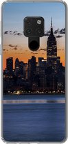 Geschikt voor Huawei P40 Lite hoesje - New York - Skyline - Amerika - Siliconen Telefoonhoesje