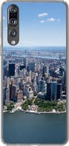 Geschikt voor Huawei P20 Pro hoesje - New York - USA - Skyline - Siliconen Telefoonhoesje