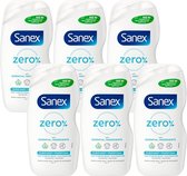 Sanex Douchegel Zero% “Zuiverend Voor Alle Huidtypes” 6 x 500ml - Voordeelverpakking