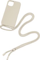 Geschikt voor Apple iPhone 14 Pro Max - hoesje - TPU ketting Cord Cover - Gold
