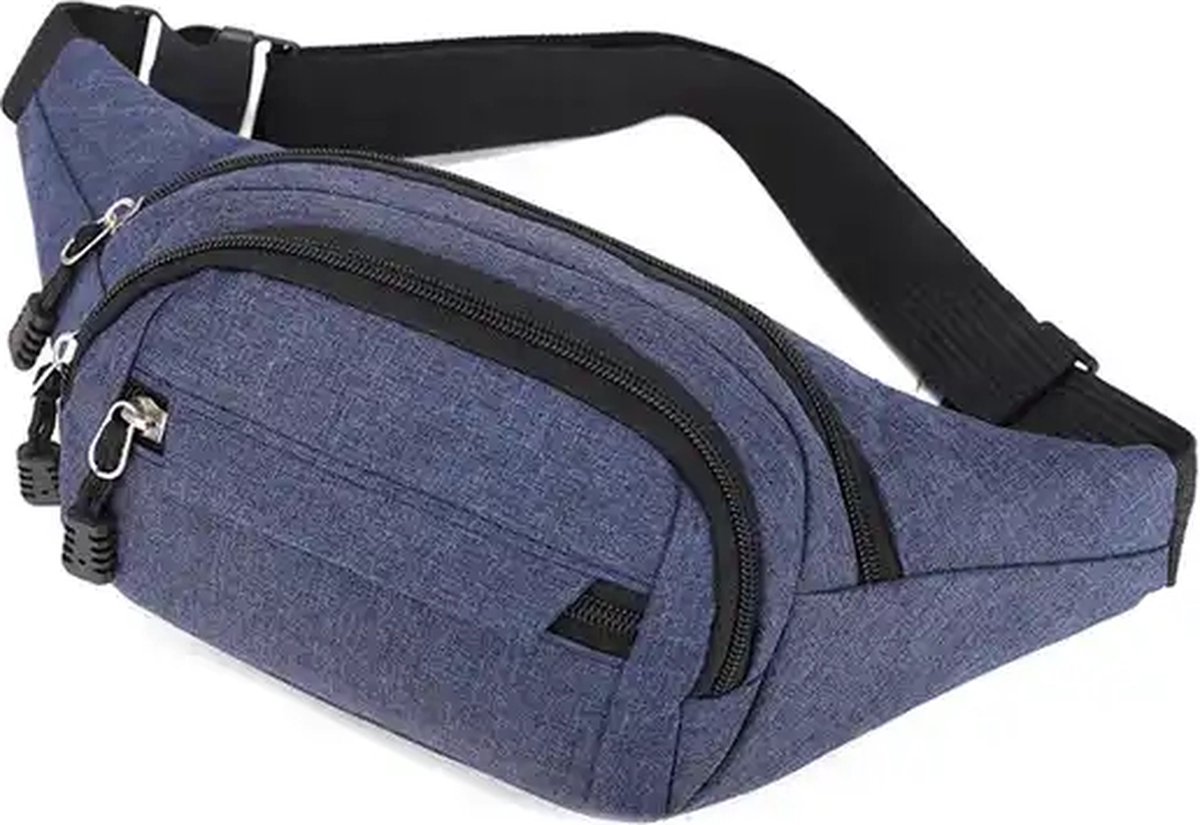 Fanny Pack - Heuptasje - Telefoontasje - Buideltasje - Fanny Pack Dames- Festival - Fanny Pack Heren - Fannypack - Verstelbaar - Blauw
