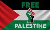 Drapeau palestinien | Palestine libre | drapeau de Gaza | 150 x 90 | Convient pour une utilisation en extérieur | Polyester de haute qualité