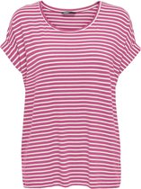 ONLY ONLMOSTER STRIPE S/S O-NECK TOP JRS NOOS Dames T-shirt - Maat XS