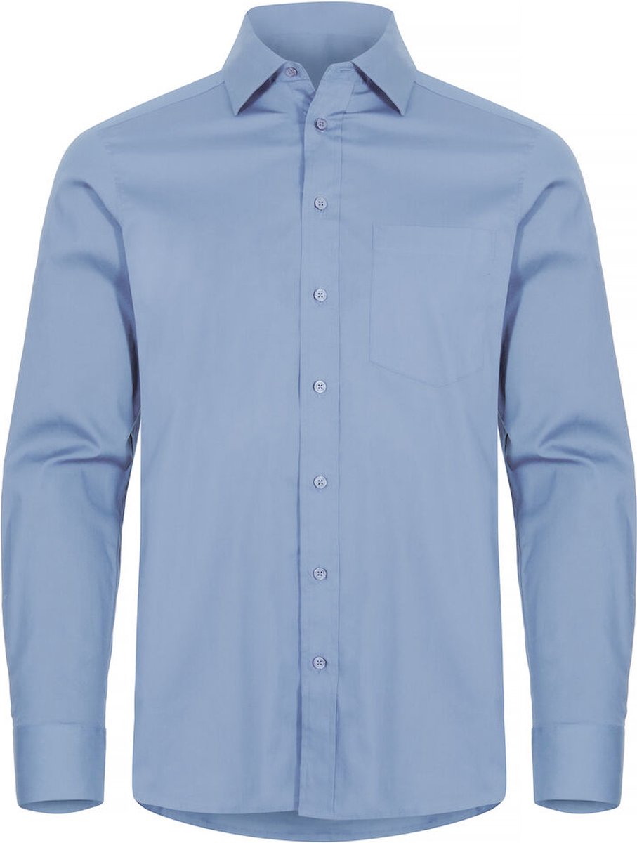 Clique Stretch Shirt L/S 027960 - Lichtblauw - S