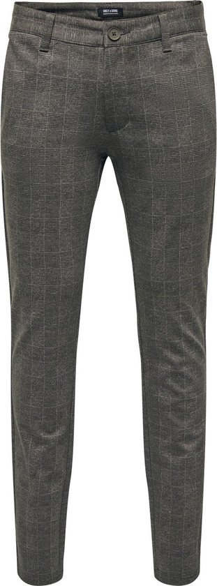 Only & Sons Broek Onsmark Check Pants Hy 9887 Noos 22019887 Slate Black Mannen Maat - W31 X L34