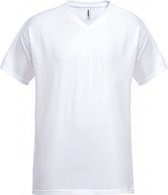 Fristads V-Hals T-Shirt 1913 Bsj - Wit - 2XL