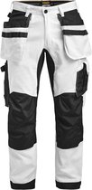 Jobman 2174 Painters' Trousers Core Stretch 65217419 - Wit/zwart - C154