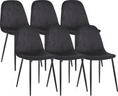 VCM 4er Esszimmerstühle skandinavischer gepolsterter Küchenstuhl Stühle Esszimmer Esstischtisch Rückenlehne Fiolo