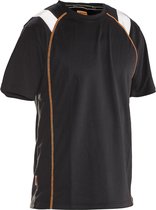 Jobman 5620 Spun-Dye Vision T-shirt 65562053 - Zwart/Oranje - XL