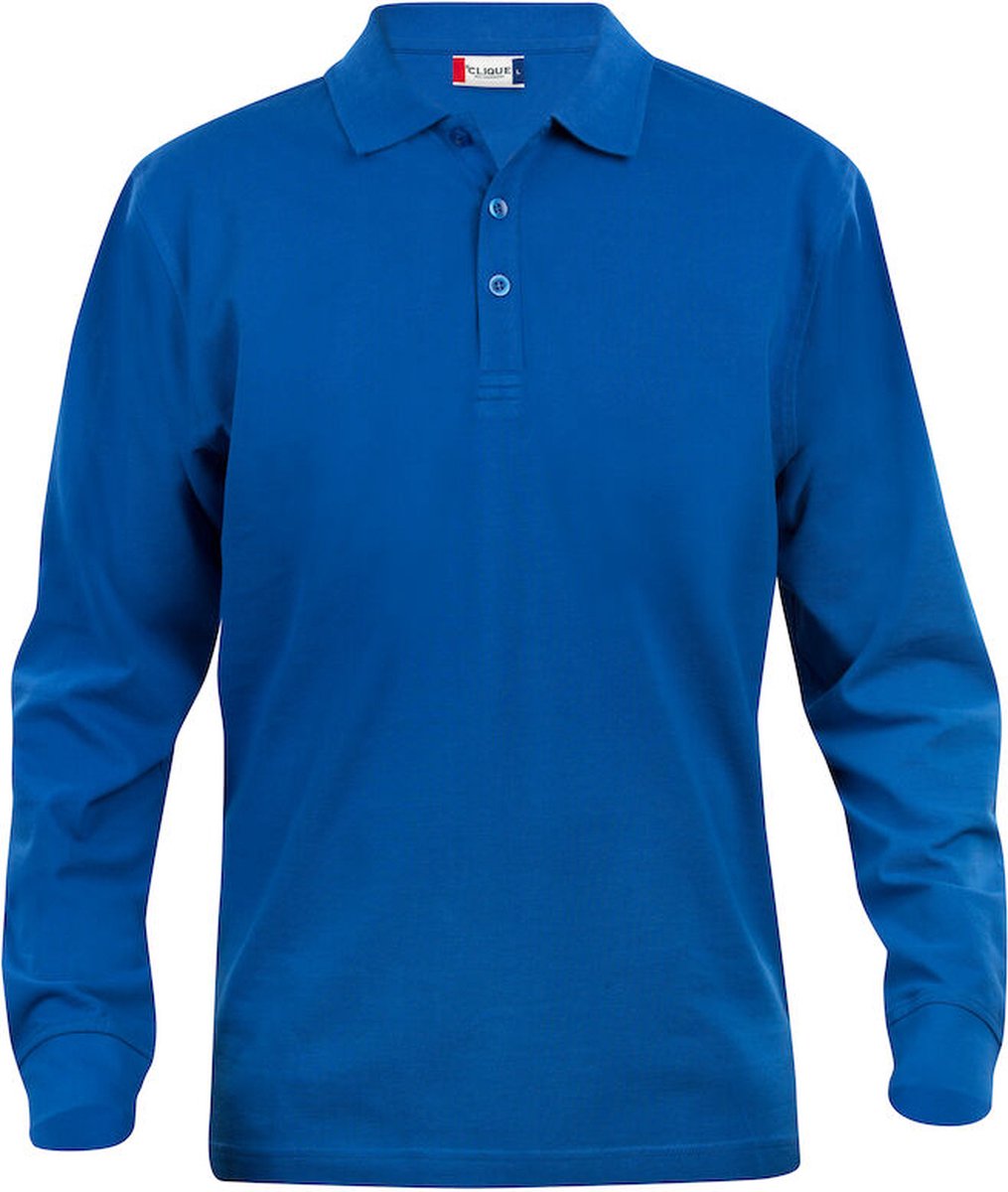 Clique Basic Polo L/S Junior 028233 - Kobalt - 110-120