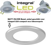 Integral LED - Bezel - MATT ZILVER - Enkel geschikt voor Integral LED compact eco inbouwspots