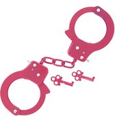 NMC - Metalen Politiehandboeien - Met 2 sleuteltjes - Roze