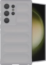 iMoshion Hoesje Geschikt voor Samsung Galaxy S24 Ultra Hoesje Siliconen - iMoshion EasyGrip Backcover - Grijs