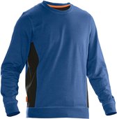 Jobman 5402 Roundneck Sweatshirt 65540220 - hemelsblauw/zwart - 3XL