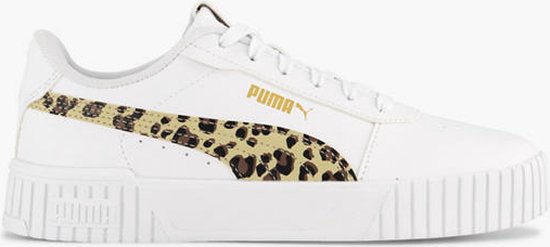 PUMA Carina 2.0 Animal Update Jr FALSE Sneakers - PUMA White-Putty-PUMA Gold - Maat 36