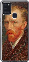 Geschikt voor Samsung Galaxy A21s hoesje - Zelfportret - Vincent van Gogh - Siliconen Telefoonhoesje