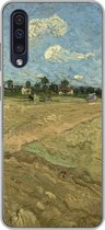 Geschikt voor Samsung Galaxy A50 hoesje - Geploegde akkers - Vincent van Gogh - Siliconen Telefoonhoesje