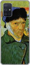 Geschikt voor Samsung Galaxy A51 5G hoesje - Zelfportret met verbonden oor - Vincent van Gogh - Siliconen Telefoonhoesje